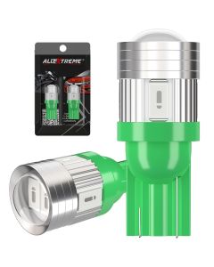 Allextreme EXT103G Universal T10 LED Parking Light 5 SMD Super Bright Interior Pilot License Plate Dome Indicator Lamp Bulb for Car Bike and Motorcycle (3W, Green, 2 PCS)