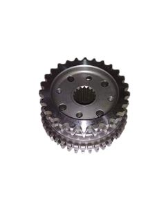 Allextreme EXSCAR1 Self Gear Assembly with Direct OEM Replacement and Bullet Electra Classic 350 & 500cc Model Compatibility (350 Gram, Chrome)