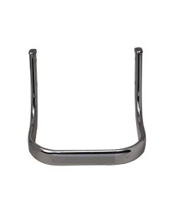 AllExtreme EXC3081 Heavy Metal Cushion Backrest Passenger Rear Seat Rest Support with Carrier Compatible for BS3 and BS4 Model Bullet 350cc and 500cce (Chrome)