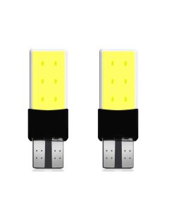 Allextreme EXT6SCW Universal T10 LED Parking Light 6 SMD Super Bright Chipset Silicone License Plate Dome Indicator Lamp Bulb for Car Bike and Motorcycle (3W, White, 2 PCS)