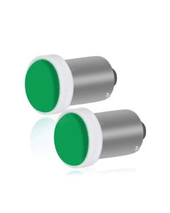 Allextreme EXBA9SG6 BA9S LED Parking Light Super Bright 5 SMD Car Interior License Plate Wedge Dome Trunk Dashboard bulb for Car Bike and Motorcycle (5W, Green, 2 PCS)