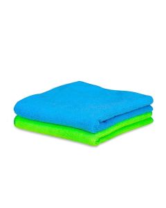 Allextreme EXFLD132 Lint Free and Streak Free Microfiber Cleaning Clothes Super Dust Absorbent Towel for Car Motorcycle Home and Kitchen (Multi Colored, 40 x 40 cm, 2 Pcs)
