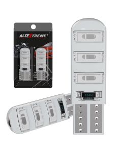 Allextreme EXT10RL Universal T10 LED Parking Light 6 SMD Super Bright Interior Pilot License Plate Dome Indicator Lamp Bulb for Car Bike and Motorcycle (3W, Red, 2 PCS)