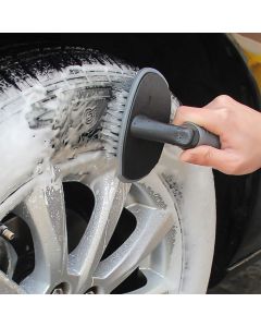 AllExtreme EXCTCB1 T-Type Car Tyre Cleaning Brush Scrubber with Antislip Handle Multi-Functional SUV Tire Wheel Rim Hub Washing Cleaner