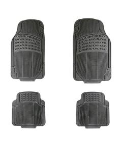 AllExtreme EXFM5CFB Universal Car Floor Mat (Set of 4, Black)