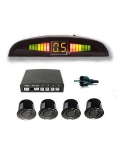 AllExtreme EXRPSFC Car Reverse 4 Parking Sensor System Reverse Backup Radar System with LED Display