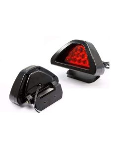 Allextreme EX12TL1 Car LED Brake Light Triangle Rear Tail Light Vehicle Reverse Lamp Warning Strobe Flash Light Modification Indicator Light (12 Led, Red)