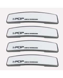 AllExtreme EXCDG4W Car Door Guard Edge Defender Crash Scratch Protector Plastic Trim Molding Side Sticker (White, 4 Pcs)