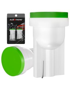 Allextreme EXTPLG3 Universal T10 LED Parking Light Super Bright Interior Pilot License Plate Dome Indicator Lamp Bulb for Car Bike and Motorcycle (1W, Green, 2 PCS)