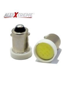 Allextreme EXBA9PW BA9S LED Parking Light Super Bright Car Interior License Plate Wedge Dome Trunk Dashboard Bulb for Car Bike and Motorcycle (3W, White, 2 PCS)