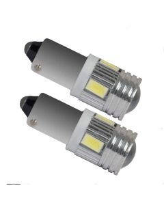 Allextreme ‎EXTMD02 Universal Multipurpose T10 5 SMD LED Projector Light for Car Interior Exterior, Bike and Motorcycle 2 Pcs (White)
