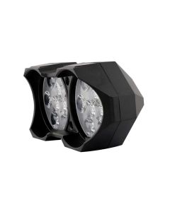 Allextreme EXF18LS 18 LED Fog Light Spot Beam Waterproof Heavy Duty White Pod Driving Lamp for Motorcycle Bike Car SUV (30W, Spot + Strobe Lamp)