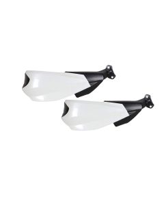 AllExtreme EXHGDW1 Universal Bike Handlebar Handguard Finger Brush Wind Protector Compatible for Duke 125, 200, 250 & 390 Motorcycles (White)