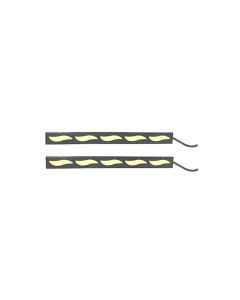 AllExtreme EXDLRW1 Universal Daytime Running Light Waterproof Working Lights Flexible LED DRL Driving Lamp for All Bikes and Cars (White)