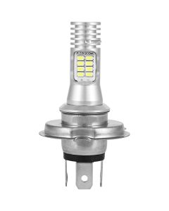 Allextreme EXM11R1 H4 High Brightness COB LED Headlight Bulb 1200LM Waterproof Head Lamp Bulb for Cars and Motorcycles (9W, White Light, 1 PC)