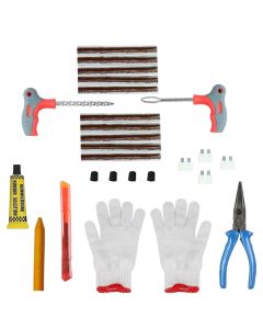 AllExtreme Universal Tubeless Tyre Puncture Repair Kit Flat Tire Puncher Patch Tools (Model 7)