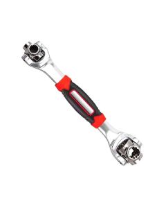 Allextreme EXWT48T Universal Wrench 48 Tools in One Socket with 360 Degree Rotating, Furniture Car Repair Home Tool Works with Spline Bolts, Square Damaged Bolts