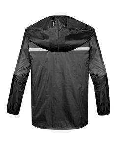 Allextreme ‎AERNC012 Unisex PVC Hooded Rain Jacket and Pant (Black XXXL)