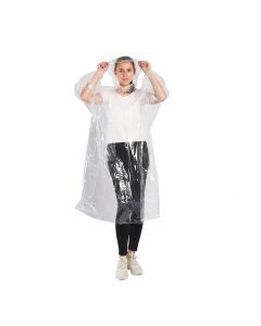 Allextreme Men's and Women's Raincard Emergency Rain Poncho (Random Colour, One Size) -Set of 5