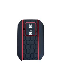 AllExtreme EXKC05 2 Buttons Silicone Car Remote Key Cover Shell Case Body Compatible with DZIRE (Black)