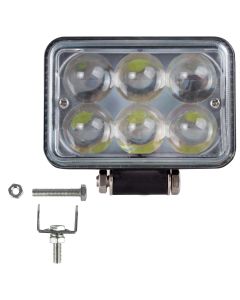 Allextreme EX6L5D1 18W 6 LED 5D Fog Light Water Resistant Spot Beam DRL Lamp for Bikes, Cars, SUVs & Motorcycles (18W, White)