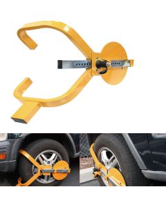 AllExtreme ALBLS3 Full Cover Anti Theft Car Wheel Lock Clamp Heavy Duty SUV Tire Boot Claw Adjustable for Auto Car Truck with Two Keys