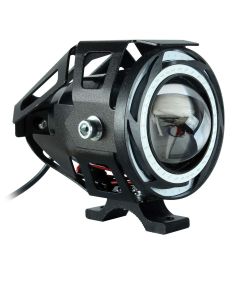 Allextreme EXFLTPL01 U11 CREE LED Fog Light Universal Waterproof Projector Lamp with Dual Ring for Car, Motorcycle and Bikes (Pack of 1)