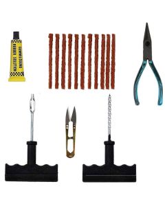 AllExtreme Universal Tubeless Tyre Puncture Repair Kit Flat Tire Puncher Patch Tools (Model 6)