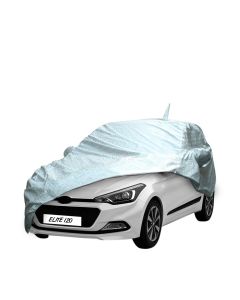 Allextreme I7007 100% Tested Waterproof Car Body Cover Compatible with Hyundai Elite i20 Custom Fit Dustproof UV Heat Resistant Indoor Outdoor Body Protection (Reflective Silver with Mirror)2