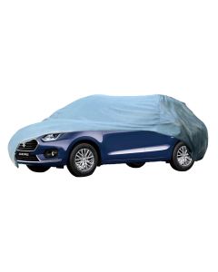 Allextreme D7001 Car Body Cover Compatible with Maruti Suzuki Swift Dzire Custom Fit Dustproof UV Heat Resistant Indoor Outdoor Body Protection (Grey Without Mirror)