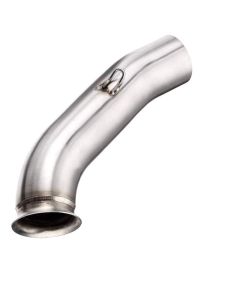 AllExtreme EXBPKTM Stainless Steel Exhaust Muffler Mid Bend Pipe for Motorcycles RC 390, 125/250/ 390 (2017-2018 Models)