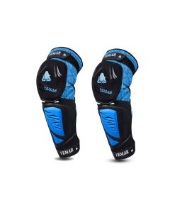Allextreme EXSMKB2 Knee Guard Adjustable Breathable Unisex Feet Protector Armor Pads for Motorcycle Racing Bike Riding (Set of 2, Blue)