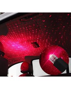 Allextreme EXSTLR1 Star Projection USB Car Ceiling Roof Light Adjustable Flexible Multiple Lighting Effect Laser Lamp for SUV Home Ceiling Decoration (Red)