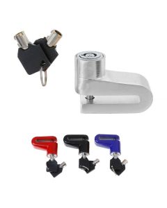 AllExtreme EXHLBL07 Heavy Duty Disc Brake Lock Anti Theft Stainless Steel 7mm Pin Wheel Locking Security Lock for Bike and Motorcycle (Color may Vary)