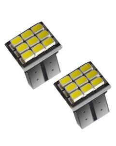 Allextreme EXT10G2W Universal T10 9 LED Parking Light COB Super Bright Interior Pilot License Plate Dome Indicator Lamp Bulb for Car Bike and Motorcycle (2W, White, 2 PCS)