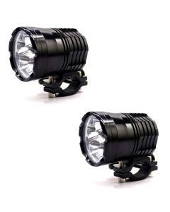 Allextreme EXAF6LP2 6 LED CREE SMD Projector Auxiliary Fog Lamp Spot Flood Beam Worklight for Cars Motorcycle and Bikes (18W, White Light, 2 PCs)