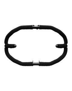 AllExtreme EXDBLKG1 Heavy Duty Leg Guard Diamond Front Bike Safety Crash Bar with Rope Compatible for BS3 BS4 and BS6 Model Royal Enfield Bullet 350cc & 500cc Black