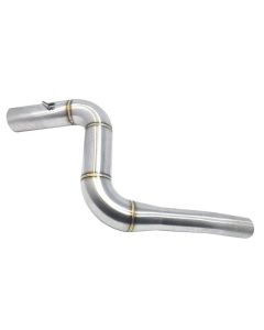 Allextreme EXBPKTM Stainless Steel Motorcycle Exhaust Middle Muffler Bend Pipe for KTM Duke 125/ Duke 200/ Duke 250/ Duke 390 (KTM Duke-200/Duke-390)