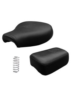 Allextreme Motorcycle Seat Cover PU Leather Anti Skid Split Water-Resistant Bike Cushion Compatible with Classic 350 & 500cc (Black, Model-7)