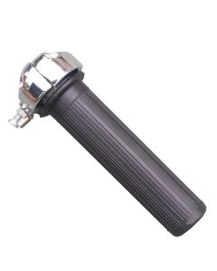 AllExtreme EXTGSB2 7/8 Inch Motorcycle Universal Die casted Metal Rubber Throttle Handlebar Hand Grip Bar End Compatible with Bullet Classic 350cc & 500cc (Black)