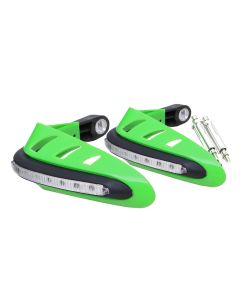 AllExtreme EXHP44G 7/8" 22mm Motorcycle Hand Guard with LED Light Universal Bike Handle Protector Shield Handlebar Protection Gear (Green)