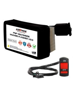 Allextreme EXFKT1 Highway Indicator Flasher Relay Plug and Play Turn Signal Light Hazard Module with 20 Flashing Patterns Compatible with KTM 125, 200, 250, 390
