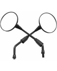 Allextreme EXSMB2 Universal Rear View for Motorcycle, Side Mirrors Set Compatible for Bullet, Classic, Electra, Standard 350cc & 500cc (Black) -Set of 2