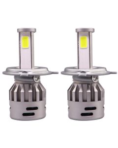 Allextreme EX2BHT2 H4 LED Headlight Bulb with Cooling Fan 36W Head lamp Conversion Kit for Bike Car SUV nd Motorcycles (2Pcs, White)