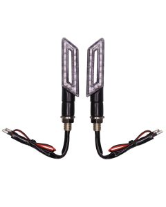 Allextreme EXTA02B Universal Turn Signal Indicator Light Front/Rear Blinker Bulb For Motorcycles (Blue, 2 Pcs)