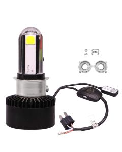 AllExtreme EXTHB1B 3 Side LED Headlight Bulb with Bluetooth connectivity, Cooling Fan & Canbus Head lamp Conversion Kit for Bikes Cars & SUV (30W, Multicolour, 1Pc)