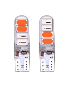 Allextreme 1W 10 LED Parking Light 6000K Bright Interior Pilot Licence Plate Lamp Door Courtesy Indicator Lamp for Cars Bikes Motorcycles (Red & Pink, 2 Pcs)