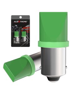 Allextreme EXB9BG2 BA9S LED Parking Light Super Bright Car Interior License Plate Wedge Dome Trunk Dashboard Bulb for Car Bike and Motorcycle (Green)