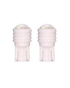 Allextreme EXT021W Universal T10 LED Parking Light Super Bright Interior Pilot License Plate Dome Indicator Lamp Bulb for Car Bike and Motorcycle (1W, White, 2 PCS)