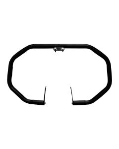 AllExtreme EXLGS4B Heavy Duty Stainless Steel Leg Guard with Black Coating Front Bike Safety Crash Bar Compatible for Reborn and Meteor (Black)